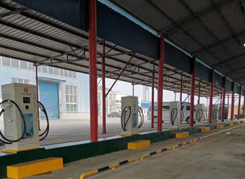 中國(guó)虎工新能源充電站120KW雙槍直流充